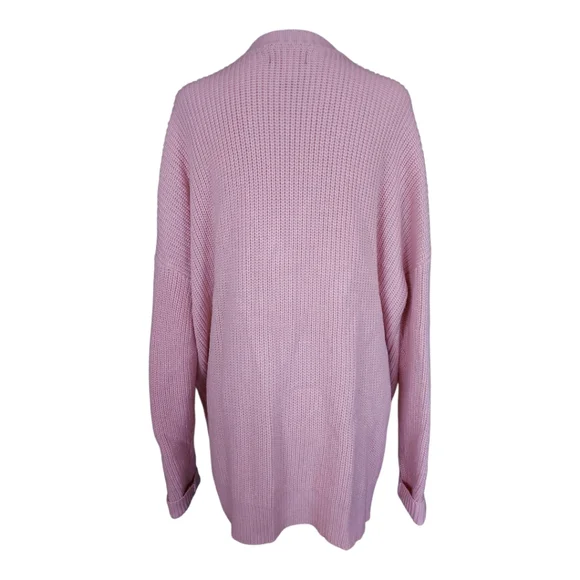 Hot Topic Pink & White Kawaii Wings Embroidered Long Sleeve Cardigan Size XL - Picture 4 of 9